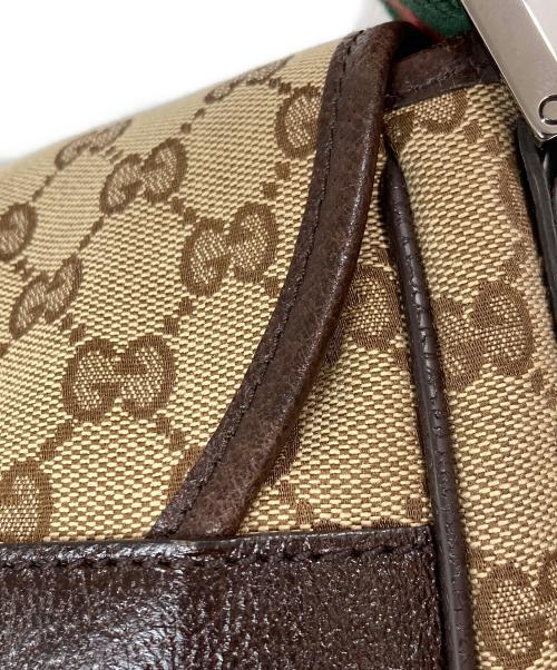 GUCCI（グッチ）GUCCI (グッチ) GGキャンバスショルダーバッグ ベージュの古着・服飾アイテム
