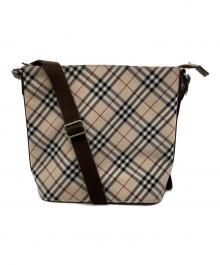 BURBERRY BLUE LABEL（バーバリー ブルー レーベル）の古着「ノバチェックショルダーバッグ」｜ベージュ