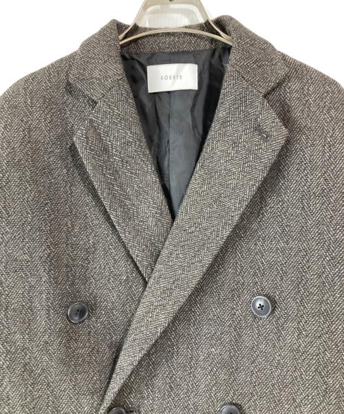 soerte（ソエルテ）soerte (ソエルテ) ダブルジャケットセットアップ グレー サイズ:1の古着・服飾アイテム