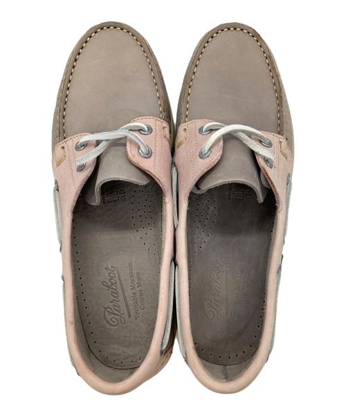 PARABOOT（パラブーツ）PARABOOT (パラブーツ) デッキシューズ グレー×ピンク サイズ:61/2の古着・服飾アイテム