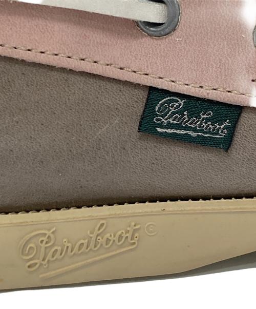 PARABOOT（パラブーツ）PARABOOT (パラブーツ) デッキシューズ グレー×ピンク サイズ:61/2の古着・服飾アイテム