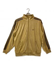 adidas（アディダス）の古着「ベロア トラックジャケット」｜ベージュ