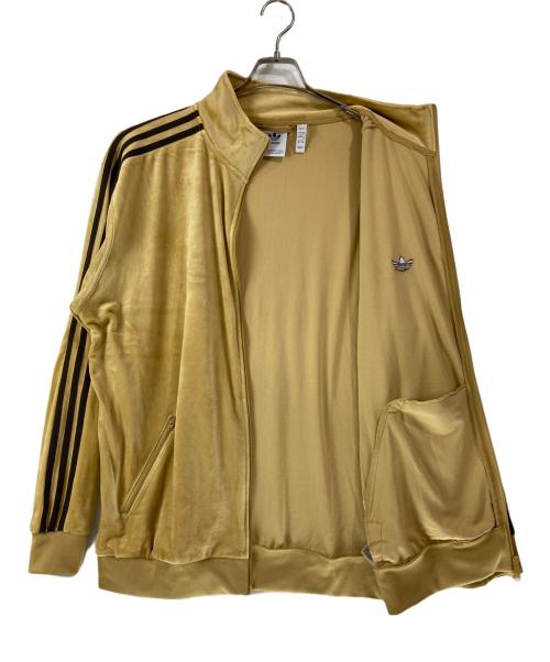 adidas（アディダス）adidas (アディダス) ベロア トラックジャケット ベージュ サイズ:XLの古着・服飾アイテム