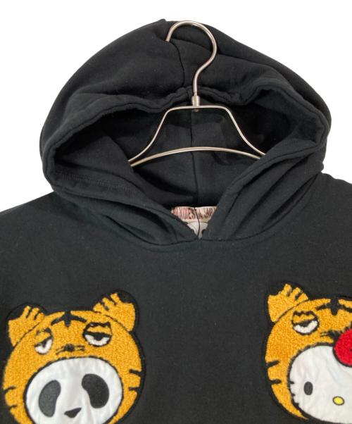 pandiesta japan（パンディエスタジャパン）pandiesta japan (パンディエスタジャパン) HELLO KITTY (ハローキティ) ハローキティ コラボ パーカー ブラック サイズ:Ｌ　の古着・服飾アイテム