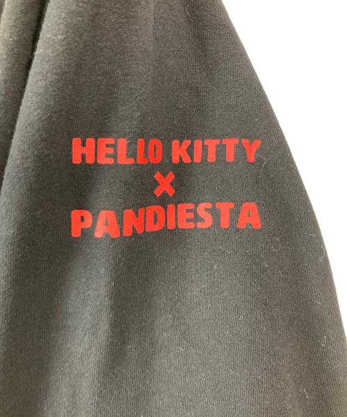 pandiesta japan（パンディエスタジャパン）pandiesta japan (パンディエスタジャパン) HELLO KITTY (ハローキティ) ハローキティ コラボ パーカー ブラック サイズ:Ｌ　の古着・服飾アイテム