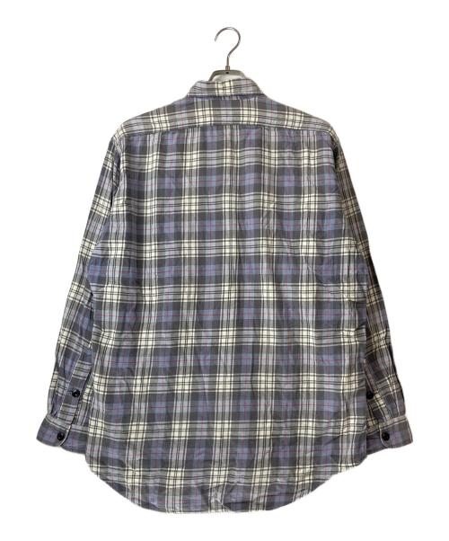 RRL（ダブルアールエル）RRL (ダブルアールエル) 90's 三ツ星タグ チェックシャツ ネイビー サイズ:Ｍの古着・服飾アイテム