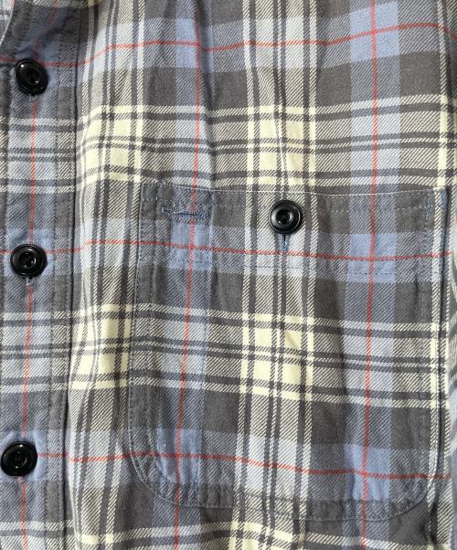 RRL（ダブルアールエル）RRL (ダブルアールエル) 90's 三ツ星タグ チェックシャツ ネイビー サイズ:Ｍの古着・服飾アイテム