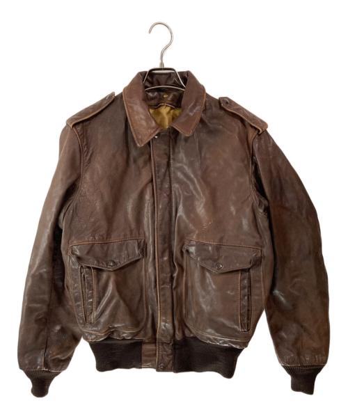 Schott（ショット）Schott (ショット) A2フライトジャケット ブラウン サイズ:40の古着・服飾アイテム