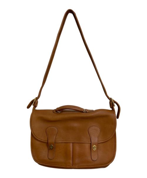 COACH（コーチ）COACH (コーチ) レザーショルダーバッグ ブラウンの古着・服飾アイテム