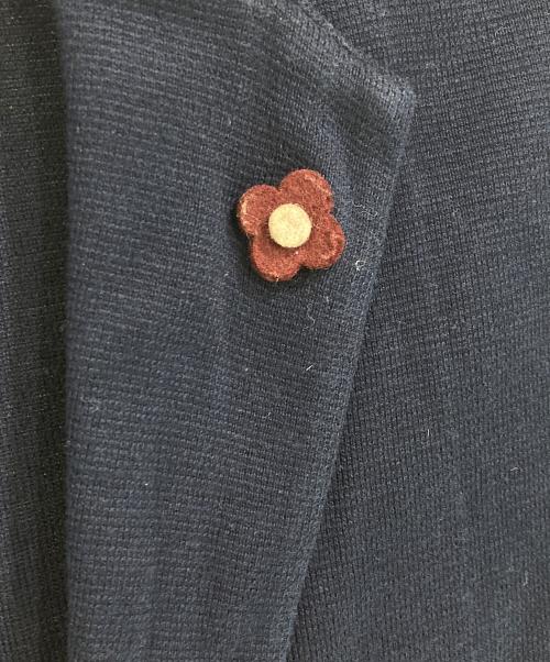 LARDINI（ラルディーニ）LARDINI (ラルディーニ) 2Bニットテーラードジャケット ネイビー サイズ:XSの古着・服飾アイテム