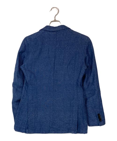 LARDINI（ラルディーニ）LARDINI (ラルディーニ) ウールリネン3Bテーラードジャケット ブルー サイズ:44の古着・服飾アイテム
