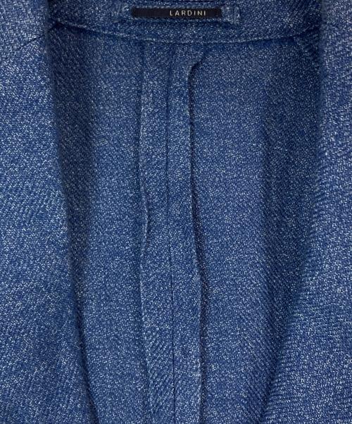 LARDINI（ラルディーニ）LARDINI (ラルディーニ) ウールリネン3Bテーラードジャケット ブルー サイズ:44の古着・服飾アイテム