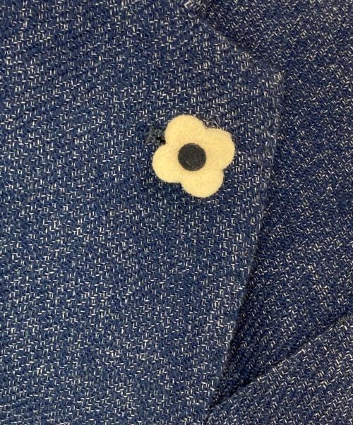 LARDINI（ラルディーニ）LARDINI (ラルディーニ) ウールリネン3Bテーラードジャケット ブルー サイズ:44の古着・服飾アイテム