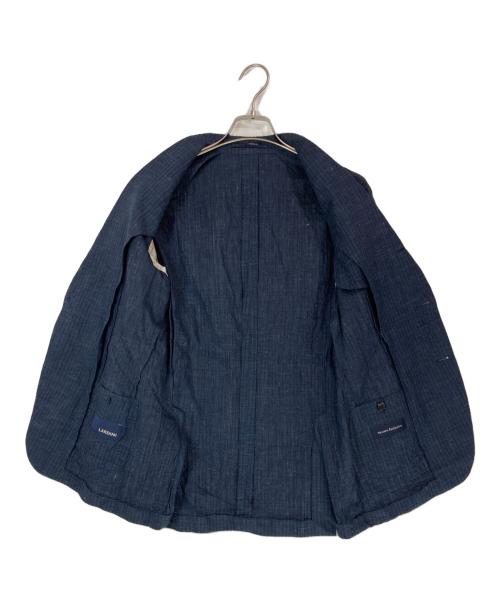 LARDINI（ラルディーニ）LARDINI (ラルディーニ) コットンリネン3Bテーラードジャケット ネイビー サイズ:44の古着・服飾アイテム