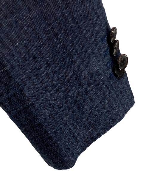 LARDINI（ラルディーニ）LARDINI (ラルディーニ) コットンリネン3Bテーラードジャケット ネイビー サイズ:44の古着・服飾アイテム