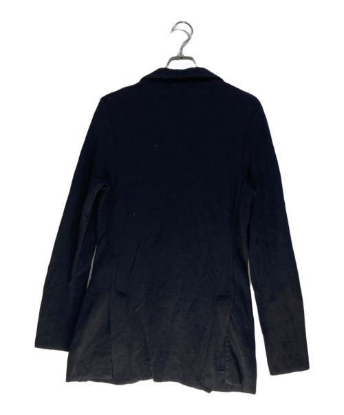 LARDINI（ラルディーニ）LARDINI (ラルディーニ) ウールミラノリブソリッド2Bニットジャケット ブラック サイズ:xsの古着・服飾アイテム