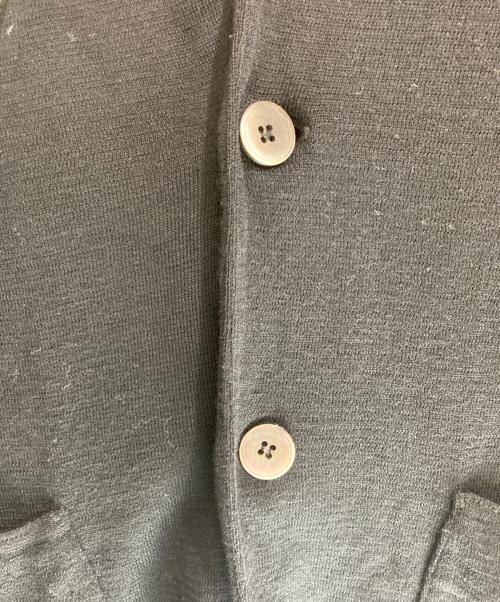 LARDINI（ラルディーニ）LARDINI (ラルディーニ) ウールミラノリブソリッド2Bニットジャケット ブラック サイズ:xsの古着・服飾アイテム