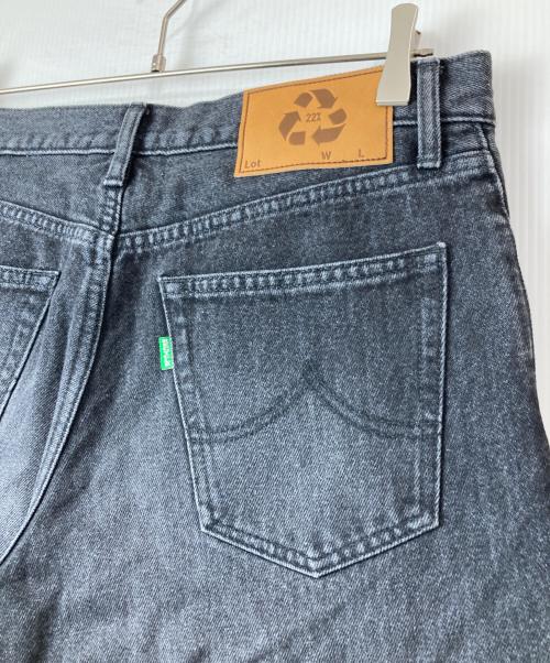 doublet（ダブレット）doublet (ダブレット) RECYCLE DENIM LOW-RISE DENIM PANTS ブラック サイズ:Ｍの古着・服飾アイテム