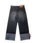 doublet (ダブレット) RECYCLE DENIM LOW-RISE DENIM PANTS ブラック サイズ:Ｍ：15000円