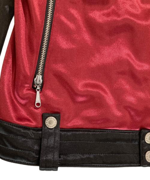 VANSON（バンソン）VANSON (バンソン) ボンディングライダースジャケット ブラック×レッド サイズ:L 未使用品の古着・服飾アイテム