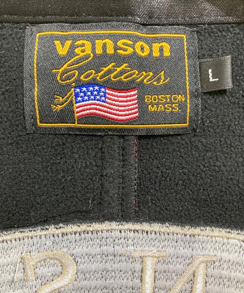 VANSON（バンソン）VANSON (バンソン) ボンディングライダースジャケット ブラック×レッド サイズ:L 未使用品の古着・服飾アイテム