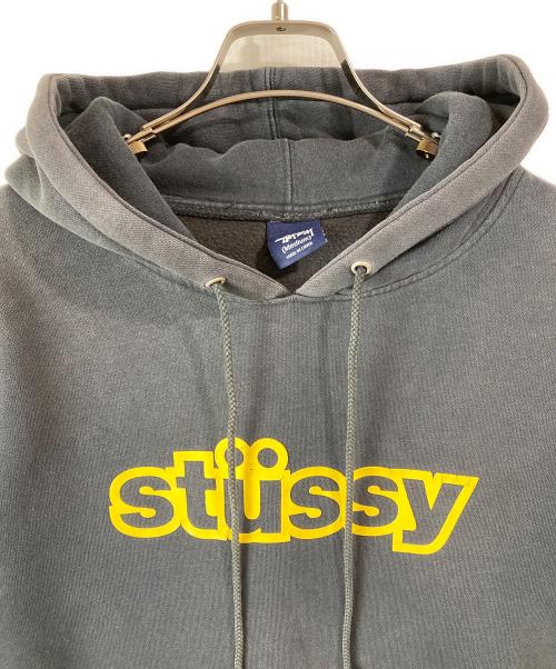 stussy（ステューシー）stussy (ステューシー) プルオーバーパーカー ブラック サイズ:Ｍの古着・服飾アイテム