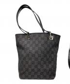 GUCCIグッチ）の古着「GGキャンバストートバッグ」｜ブラック