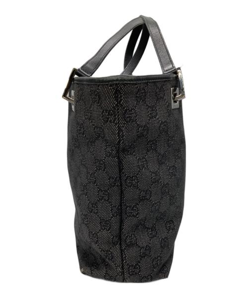 GUCCI（グッチ）GUCCI (グッチ) GGキャンバストートバッグ ブラックの古着・服飾アイテム