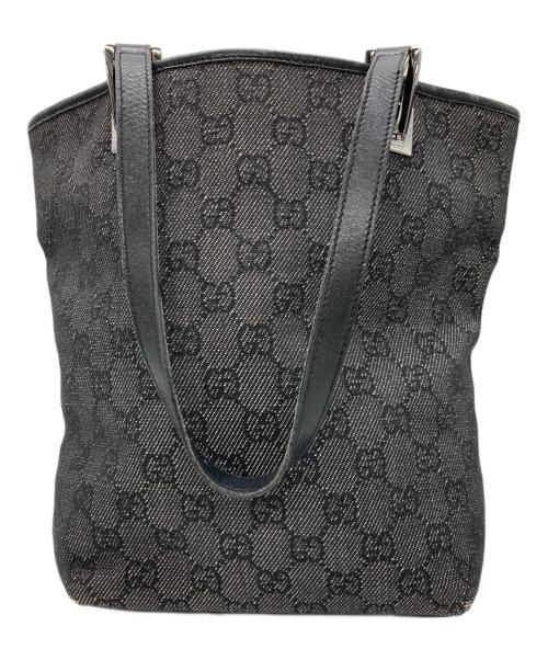 GUCCI（グッチ）GUCCI (グッチ) GGキャンバストートバッグ ブラックの古着・服飾アイテム