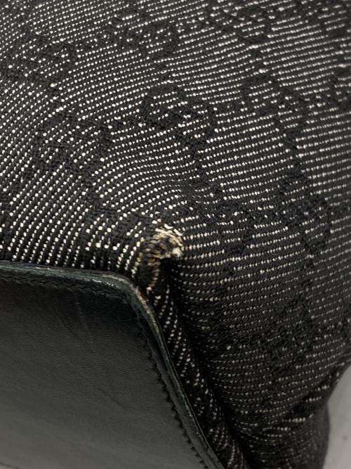 GUCCI（グッチ）GUCCI (グッチ) GGキャンバストートバッグ ブラックの古着・服飾アイテム