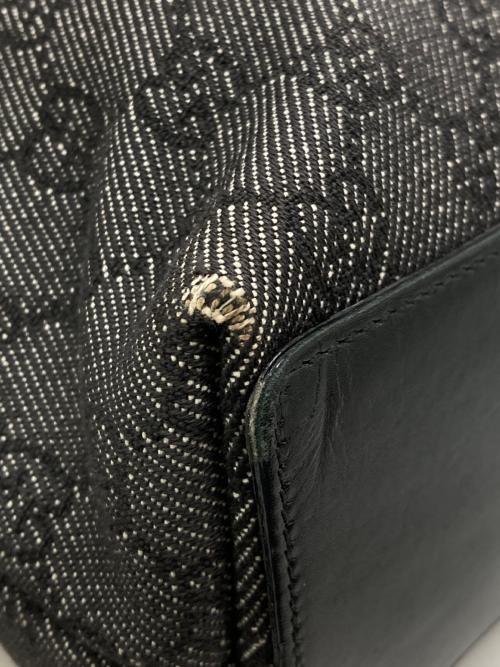 GUCCI（グッチ）GUCCI (グッチ) GGキャンバストートバッグ ブラックの古着・服飾アイテム