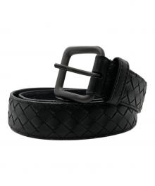 BOTTEGA VENETA（ボッテガベネタ）の古着「イントレチャートベルト」｜ブラック