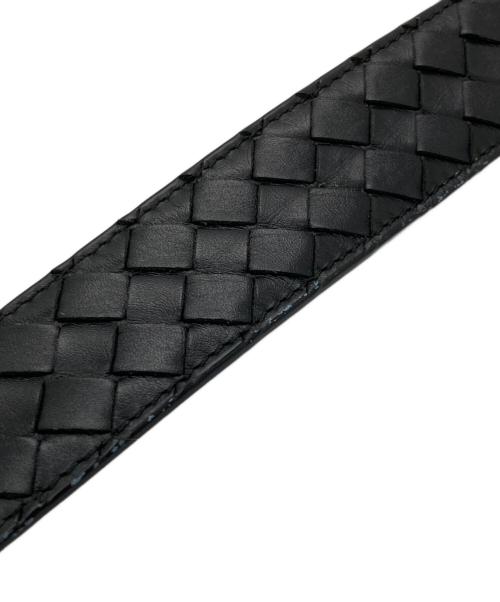BOTTEGA VENETA（ボッテガベネタ）BOTTEGA VENETA (ボッテガベネタ) イントレチャートベルト ブラック サイズ:90CM/36INCの古着・服飾アイテム