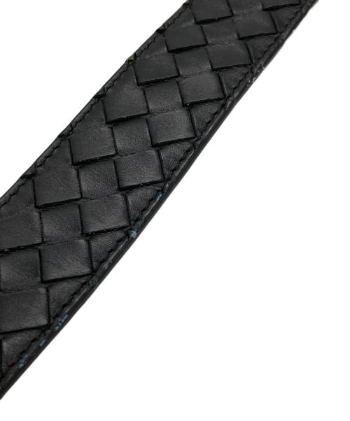 BOTTEGA VENETA（ボッテガベネタ）BOTTEGA VENETA (ボッテガベネタ) イントレチャートベルト ブラック サイズ:90CM/36INCの古着・服飾アイテム