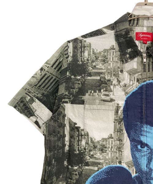 SUPREME（シュプリーム）SUPREME (シュプリーム) Muhammad Ali Zip Up S/S Shirt グリーン×ネイビー サイズ:Mの古着・服飾アイテム