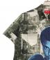 中古・古着 SUPREME (シュプリーム) Muhammad Ali Zip Up S/S Shirt グリーン×ネイビー サイズ:M：12000円