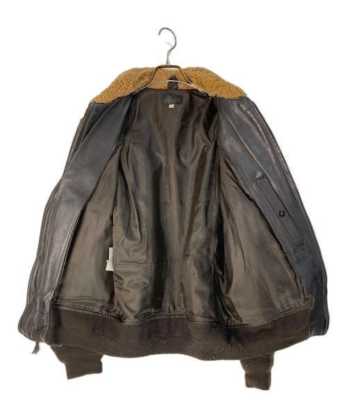 U'S NAVY（ユーエスネイビー）U'S NAVY (ユーエスネイビー) G-1フライトジャケット ブラウン サイズ:38の古着・服飾アイテム