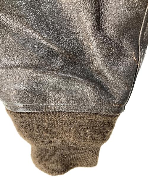 U'S NAVY（ユーエスネイビー）U'S NAVY (ユーエスネイビー) G-1フライトジャケット ブラウン サイズ:38の古着・服飾アイテム