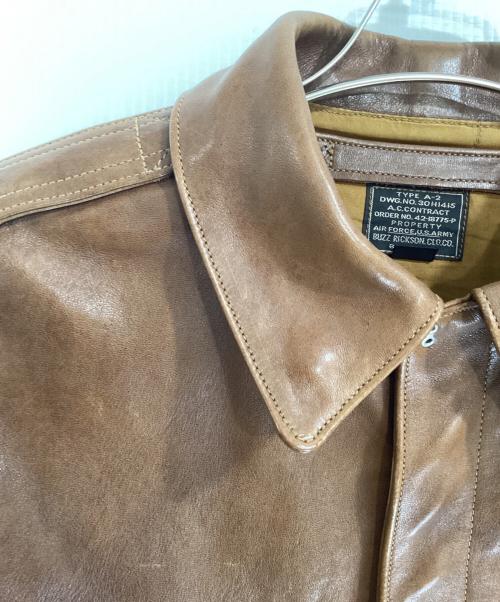 BUZZ RICKSON'S（バズリクソンズ）Buzz Rickson's (バズリクソンズ) A-2フライトジャケット ブラウン サイズ:38の古着・服飾アイテム