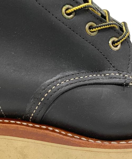 CHIPPEWA（チペワ）CHIPPEWA (チペワ) モックトゥブーツ ブラック サイズ:SIZE 6 EEの古着・服飾アイテム