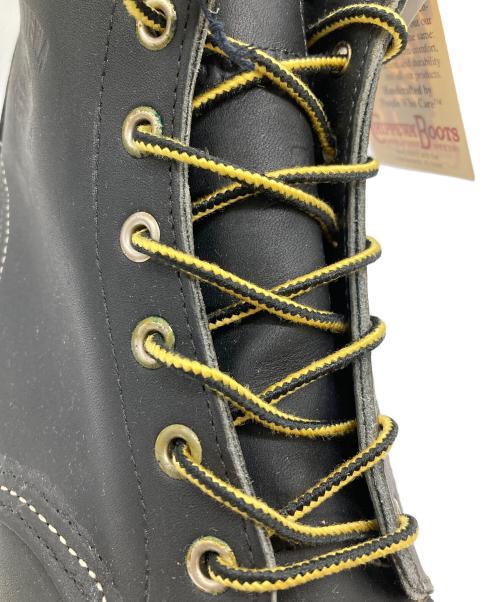 CHIPPEWA（チペワ）CHIPPEWA (チペワ) モックトゥブーツ ブラック サイズ:SIZE 6 EEの古着・服飾アイテム