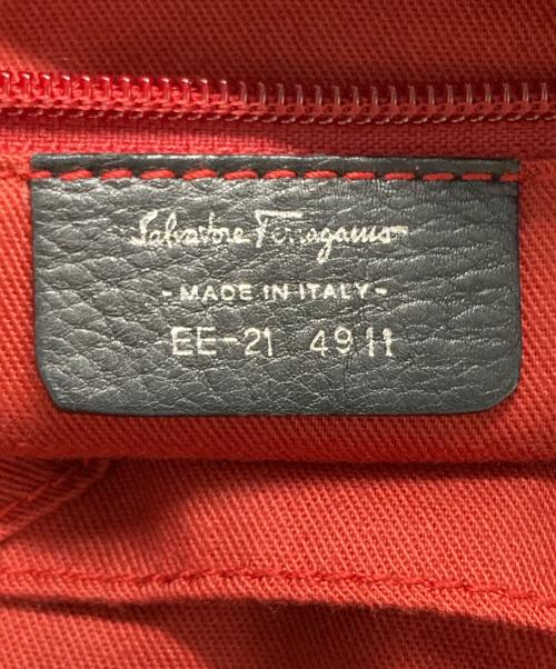 Salvatore Ferragamo（サルヴァトーレ フェラガモ）Salvatore Ferragamo (サルヴァトーレ フェラガモ) ガンチーニ柄ハンドバッグ ブラックの古着・服飾アイテム