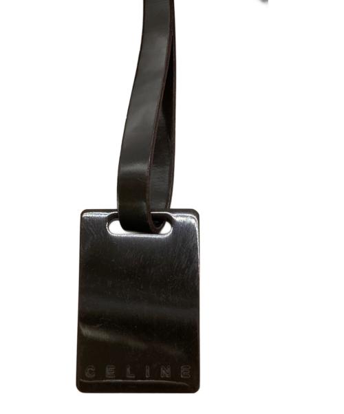 CELINE（セリーヌ）CELINE (セリーヌ) ハラコワンショルダーバッグ ブラウン×ホワイトの古着・服飾アイテム