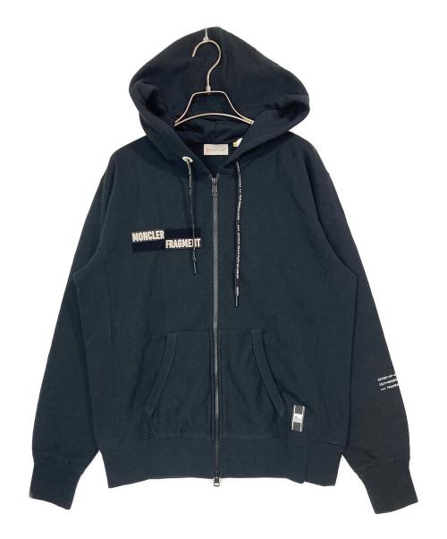 MONCLER（モンクレール）MONCLER (モンクレール) FRAGMENT DESIGN (フラグメントデザイン) ジップパーカー ブラック サイズ:Ｓの古着・服飾アイテム