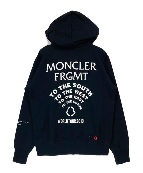 MONCLER（モンクレール）MONCLER (モンクレール) FRAGMENT DESIGN (フラグメントデザイン) ジップパーカー ブラック サイズ:Ｓの古着・服飾アイテム