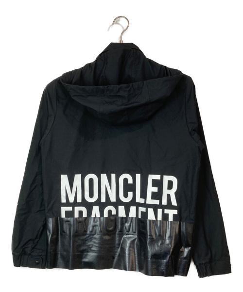 MONCLER（モンクレール）MONCLER (モンクレール) FRAGMENT DESIGN (フラグメントデザイン) コットンナイロンフーデッドジャケト ブラックの古着・服飾アイテム