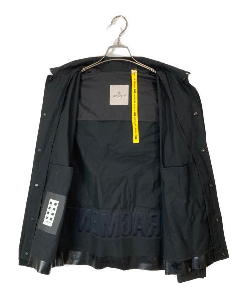 MONCLER（モンクレール）MONCLER (モンクレール) FRAGMENT DESIGN (フラグメントデザイン) コットンナイロンフーデッドジャケト ブラックの古着・服飾アイテム