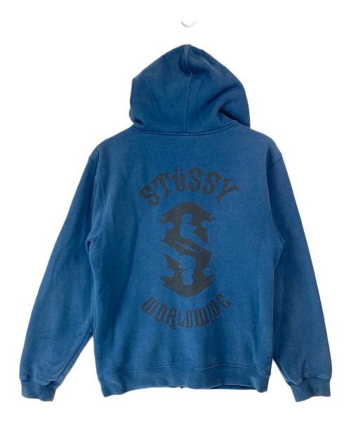 stussy（ステューシー）stussy (ステューシー) ワールドワイドジップパーカー ブラック サイズ:Sの古着・服飾アイテム