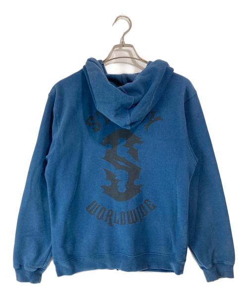 stussy（ステューシー）stussy (ステューシー) ワールドワイドジップパーカー ブラック サイズ:Sの古着・服飾アイテム