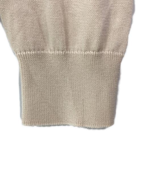 MONCLER（モンクレール）MONCLER (モンクレール) ロゴコットンニット アイボリー サイズ:Lの古着・服飾アイテム